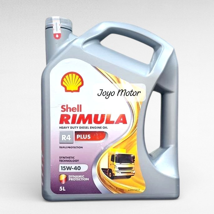 Jual Oli Mesin Diesel Shell Rimula R4 Plus SAE 15W-40 5 Liter | Shopee ...