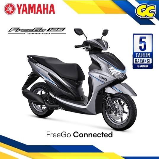 YAMAHA Freego Connected Keyless Motor Baru Keyless Magma Black Silver 2026