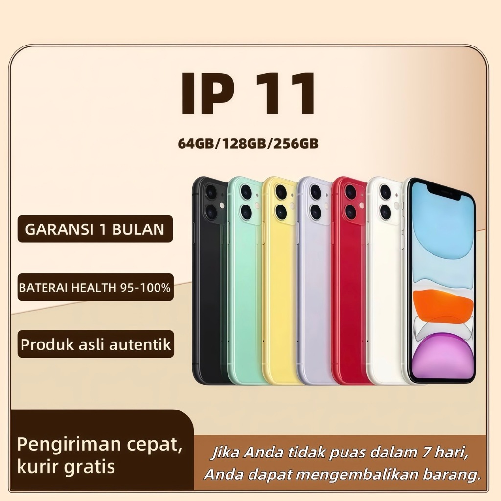 Jual IP 11 64GB/128GB/256GB 100% Original Fullset Mulus Fungsi normal ...