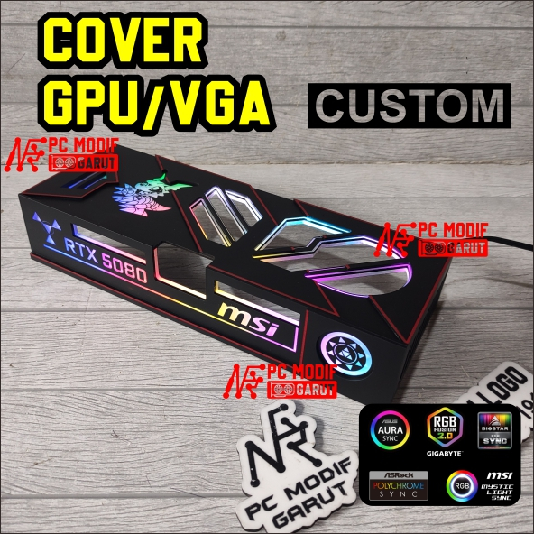 Jual COVER VGA 3D VGA ITX LOGO CUSTOM ATAS DAN SAMPING | Shopee Indonesia