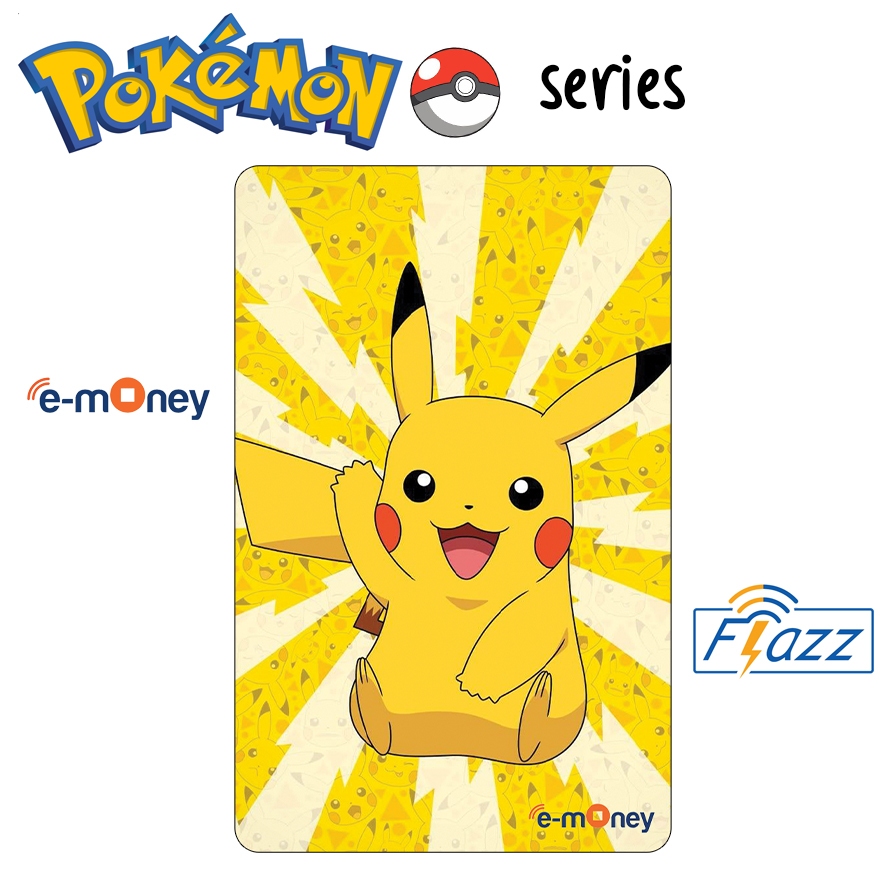 Jual Kartu Emoney Flazz Pokemon Support NFC Busway Transjakarta Etoll ...