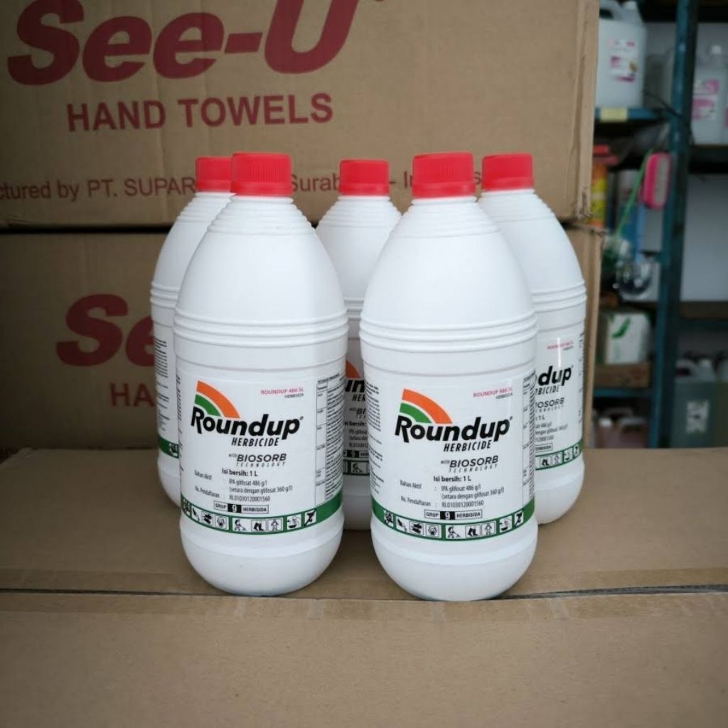 Jual ROUNDUP 1 LITER / PEMBASMI RUMPUT / ROUNDUP 486 SL 1000ML ...