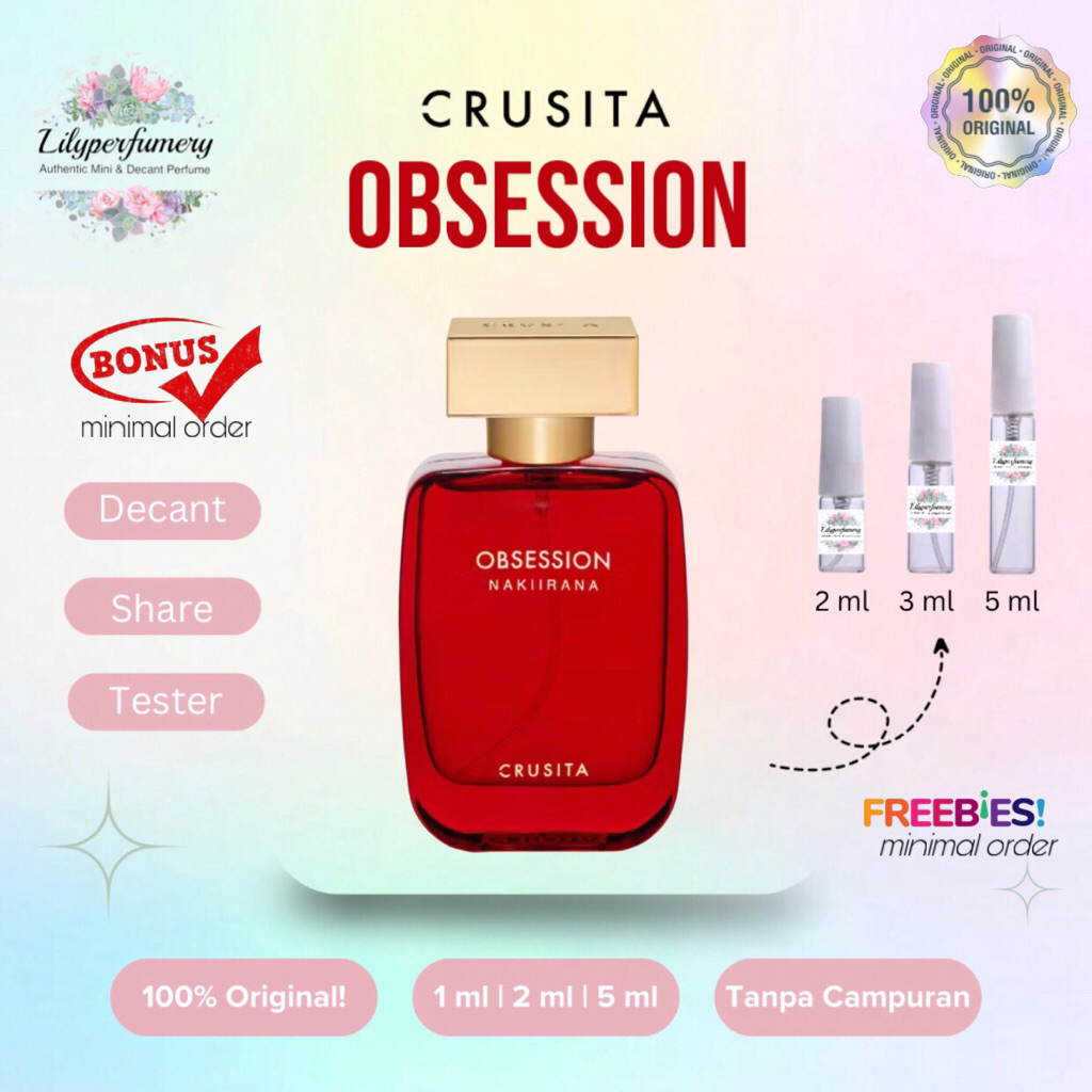Jual Decant / Share CRUSITA OBSESSION BY NAKIIRANA Extrait de Parfum 1 ...