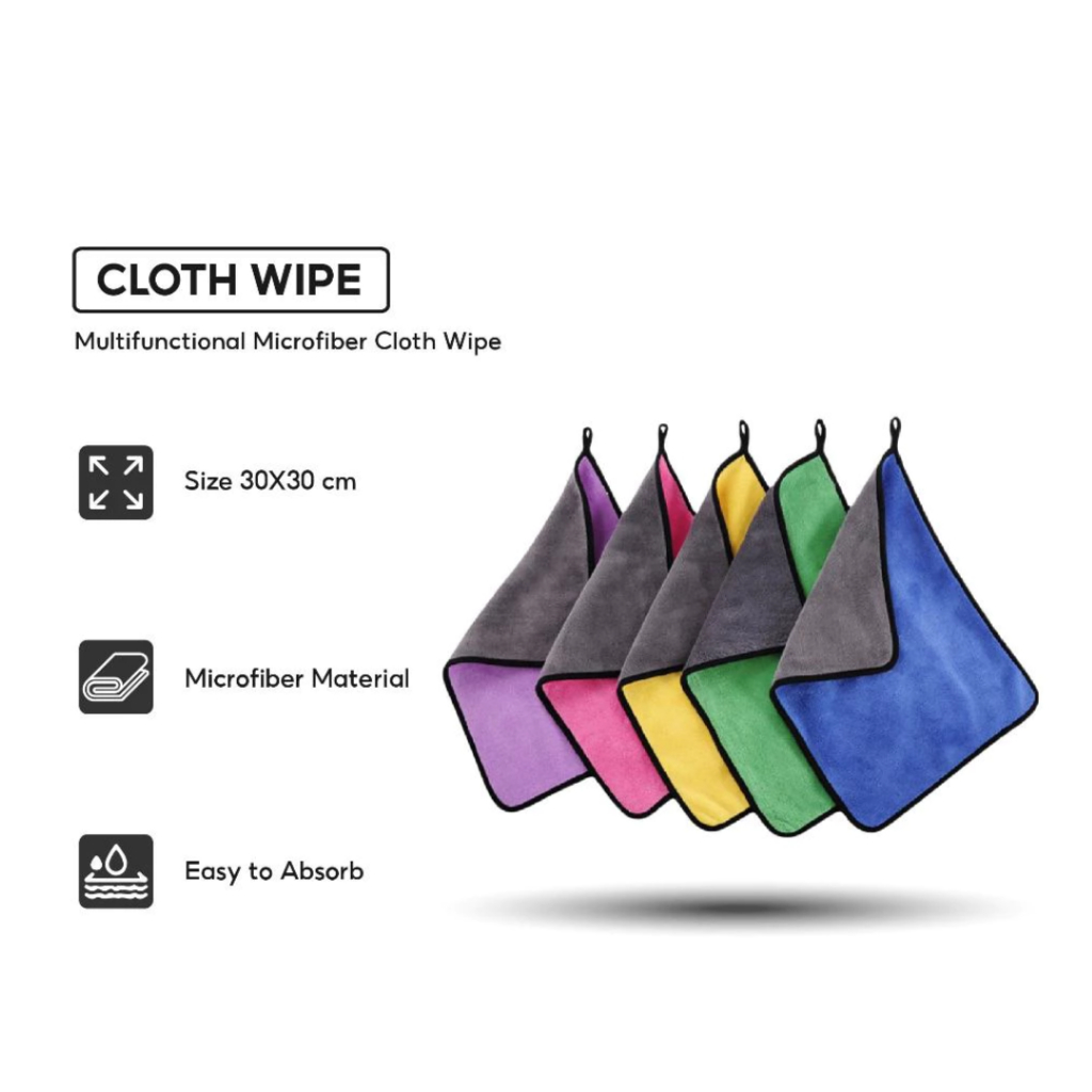 Jual Kain Lap Microfiber Premium Handuk Mini 2 Sisi Lembut Serbaguna ...