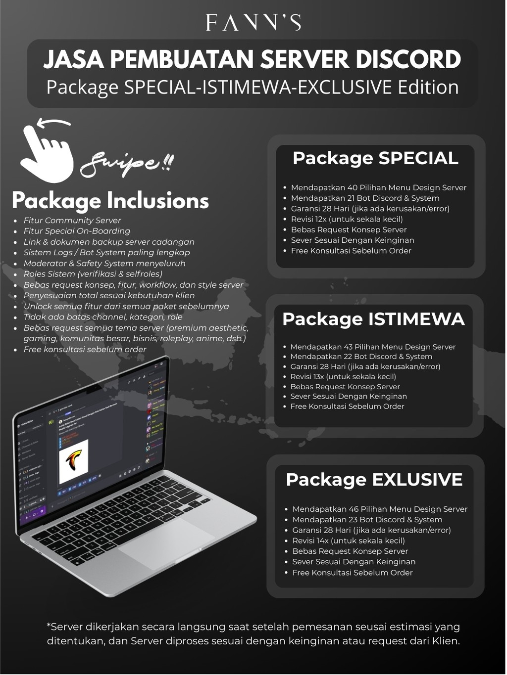 Jual Jasa Pembuatan Discord Server Bebas Request Konsep & Tema | Server ...