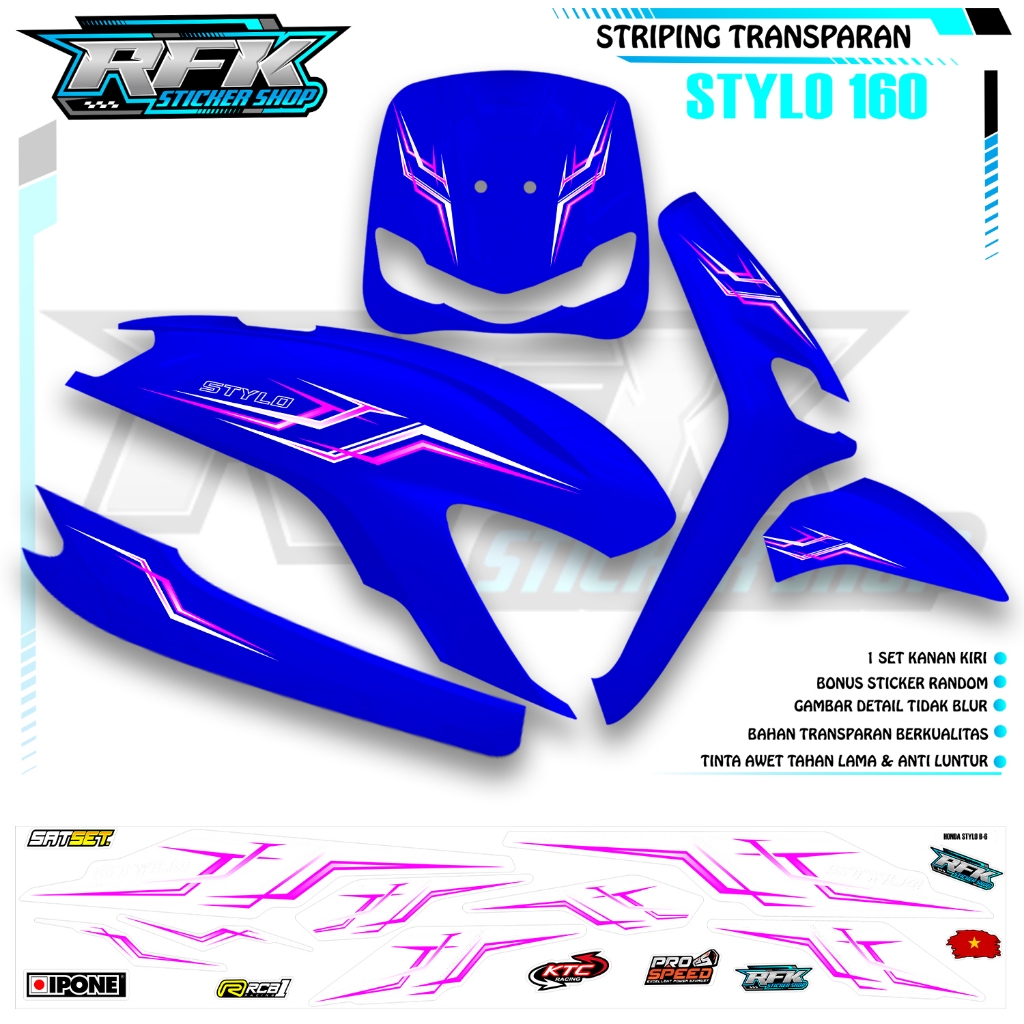 Jual STRIPING TRANSPARAN HONDA STYLO | HONDA STYLO BAHAN BENING PREMIUM ...