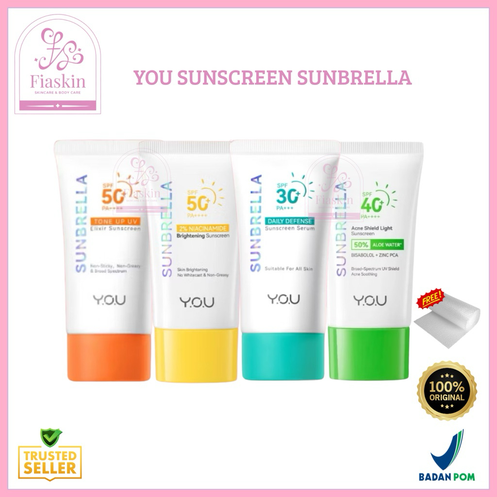 Jual Y.O.U Sunbrella Sunscreen Serum 30ml | Tone up UV Elixir SPF 50 PA ...