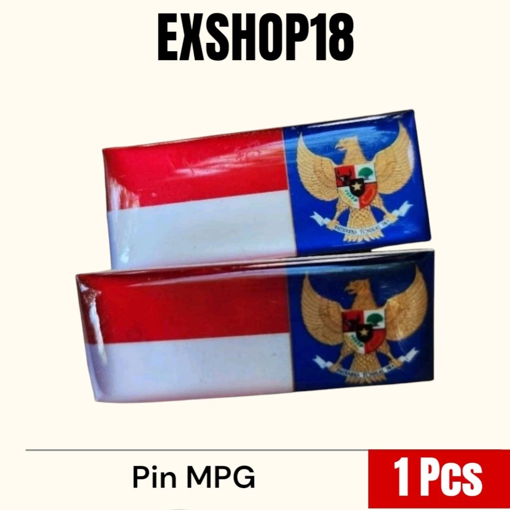 Jual Pin MPG Biru / Pin LK Paskibra / Pin Garuda Merah Putih / Pin Bros ...