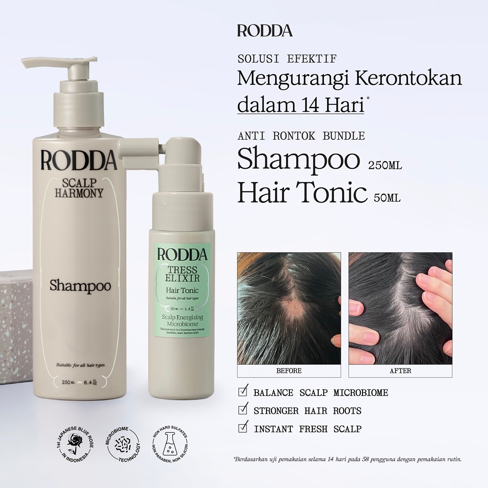 Jual RODDA Anti Rontok Bundle (Shampoo & Hair Tonic) - Japanese ...