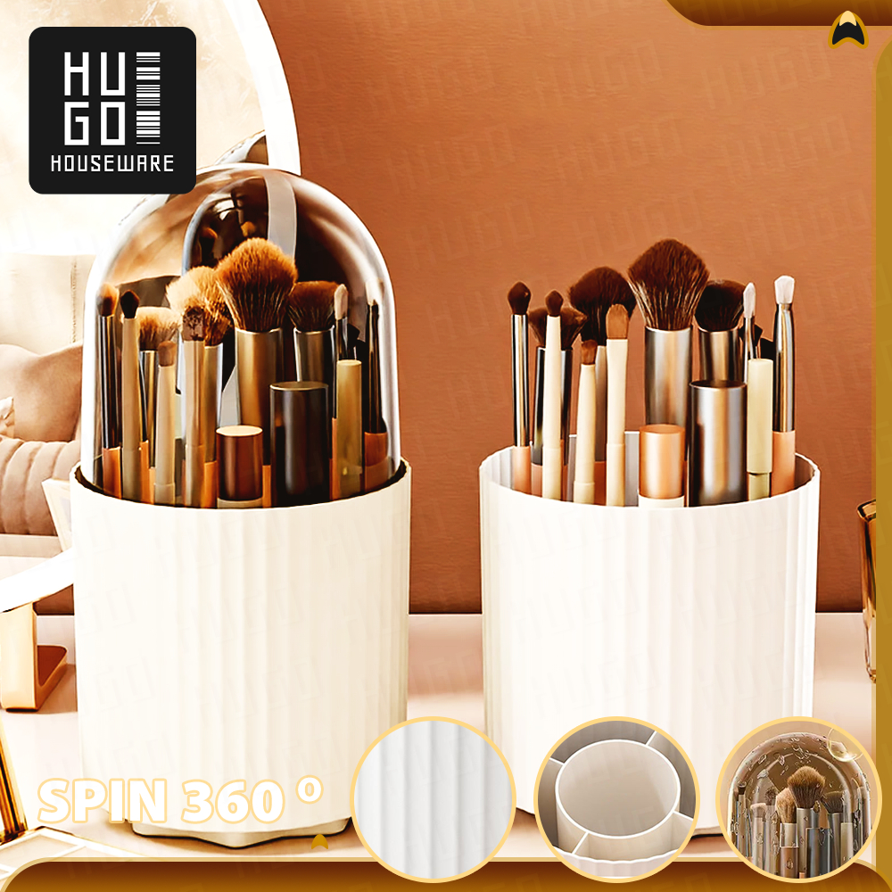 Jual Hugo Houseware Organizer Kosmetik Tempat Kuas Rias Berputar dengan ...