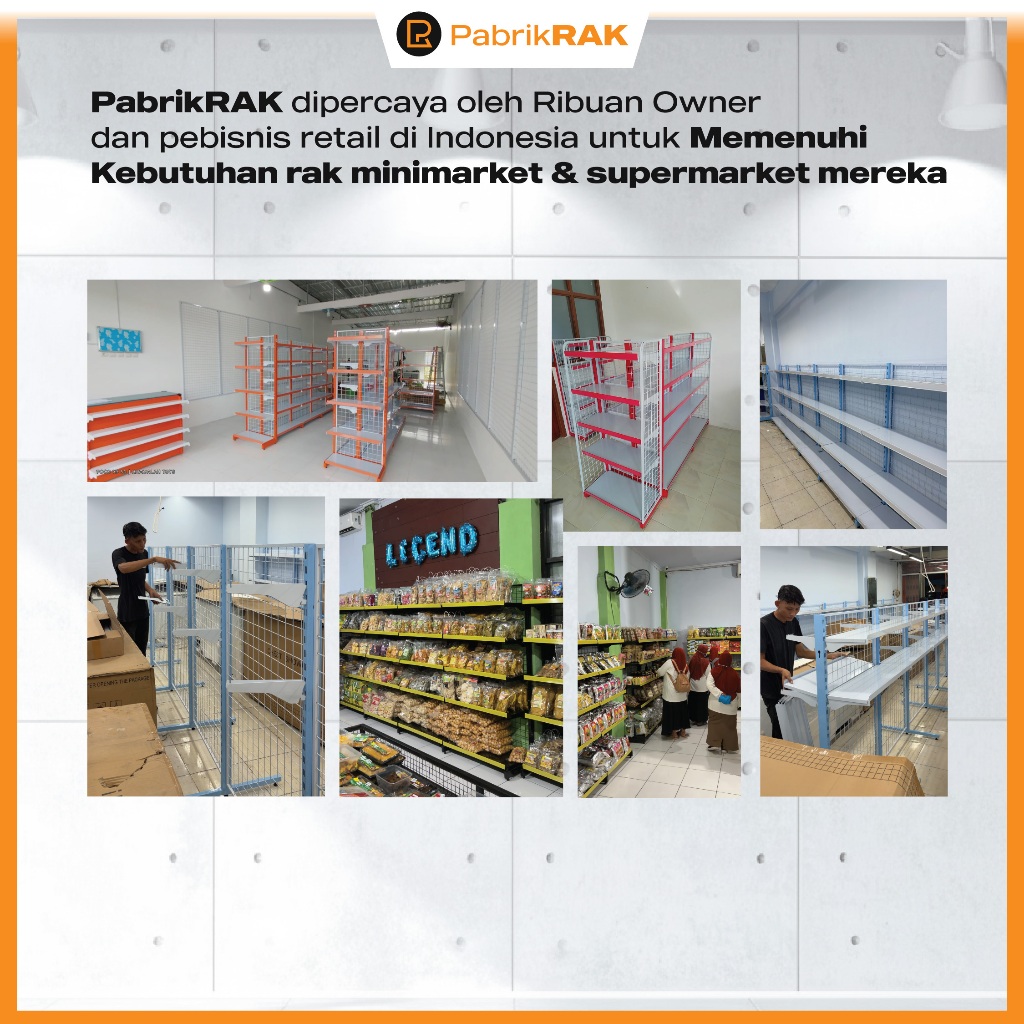 Jual PABRIKRAK Rak Mundo Standing Backmesh Tiang Ram Rak Gantungan ...
