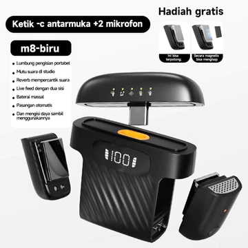 Koorfly Kf M01 Microphone Konten Kreator Jarak 40m Noise Cancelling Mode Multifungsi