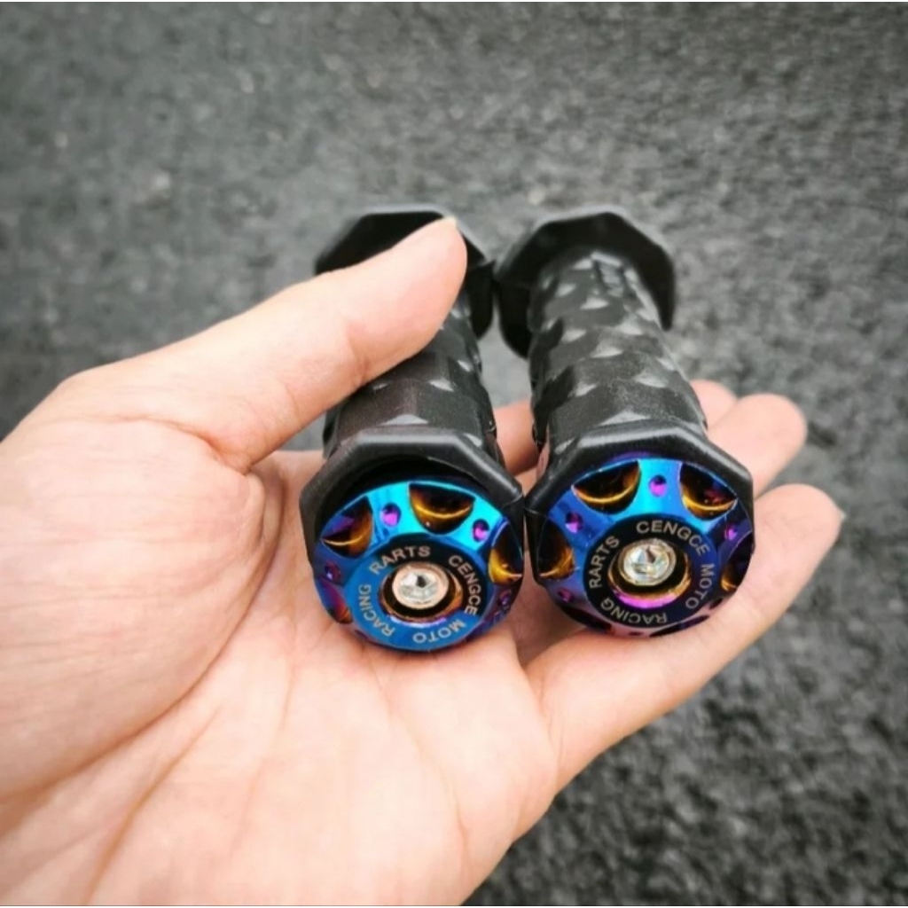 PAKET HANDGRIP OCTAGON PLUS JALU STANG TWOTONE THAILAND FLOWER 2TONE UNIVERSAL MOTOR