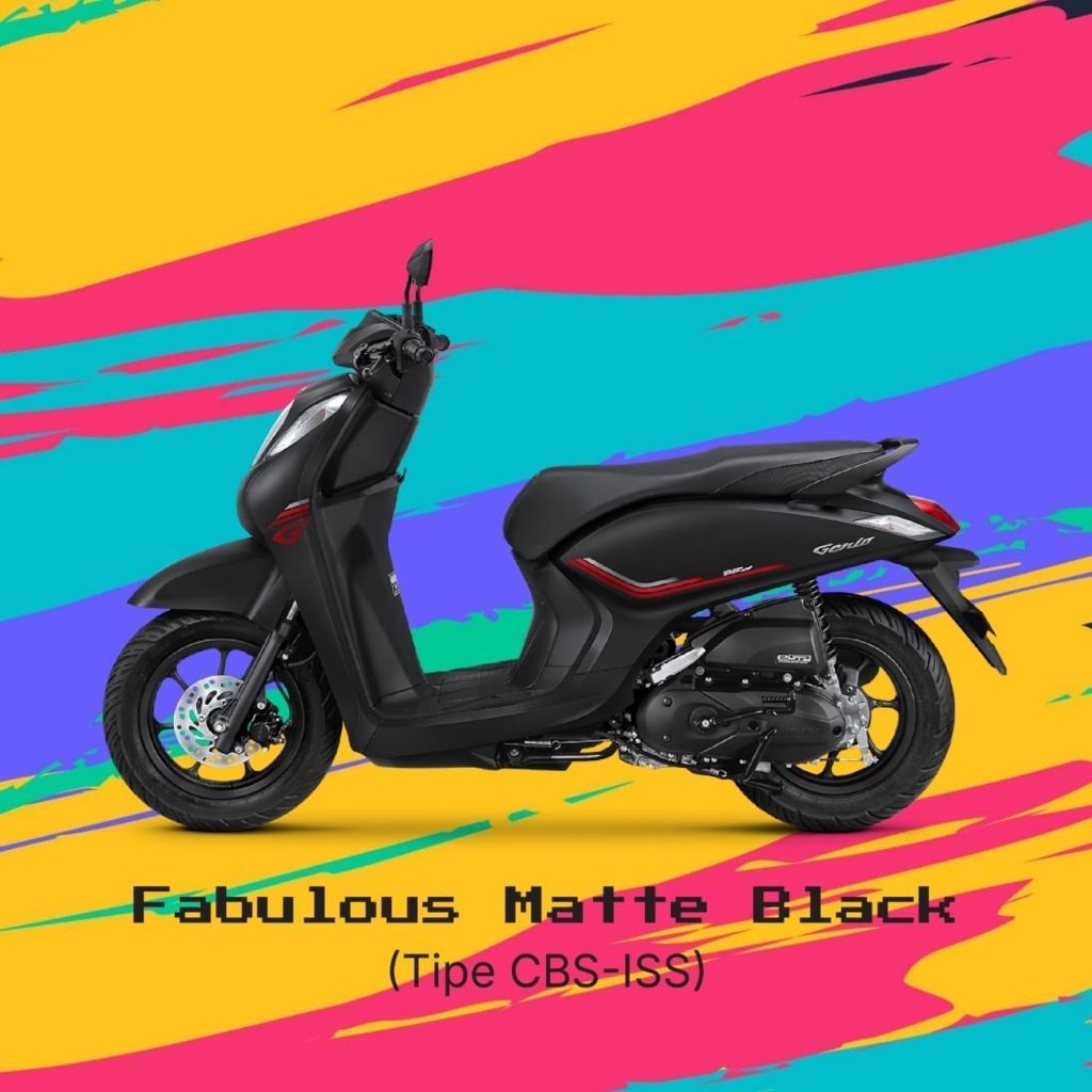 HONDA GENIO FABULOUS MATTE BLACK TIPE CBS-ISS Tahun 2026