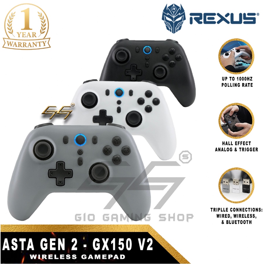 Jual REXUS ASTA V2 GX150 V2 GX-150 GX 150 Gamepad Wireless Hall Effect ...