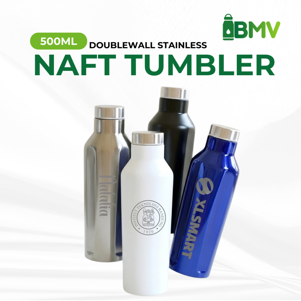Jual Custom Tumbler Premium 4 Sisi Datar Stainless Custom Laser Grafir ...