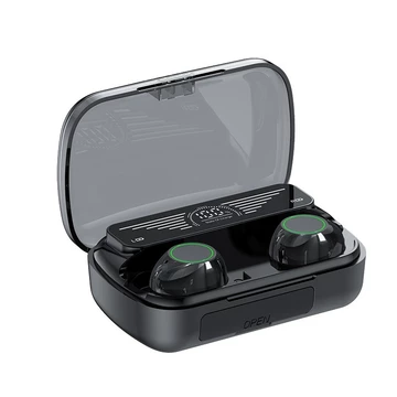 Upgrade Baru F9 5 Tampilan LED TWS Headset Bluetooth With Mic Sentuh Olahraga Tahan Air Henset