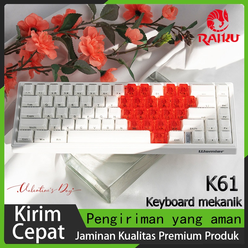 Jual RAIKU Keyboard mekanik 61Key,khusus untuk game dan esports ...