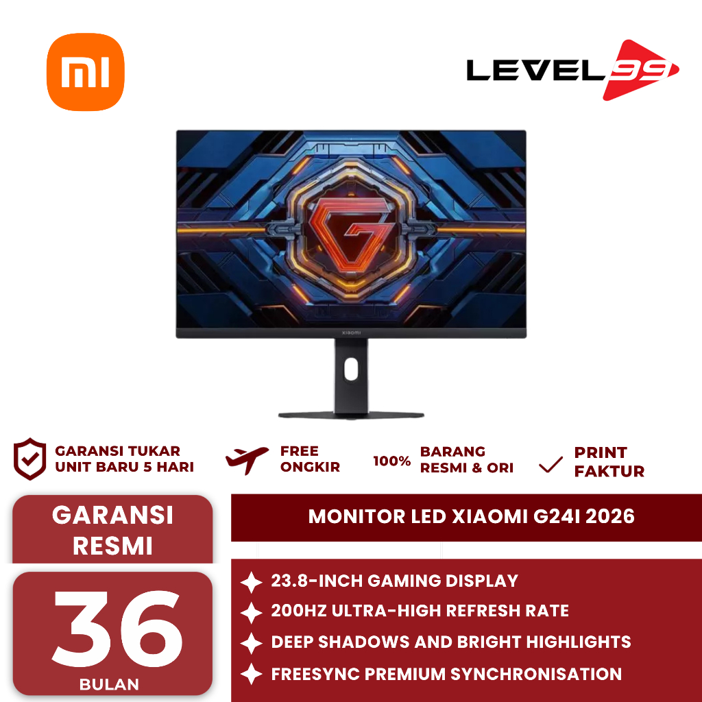 Jual Monitor LED Xiaomi G24i 2026 24 200Hz Fast IPS FHD 1080p HDR 1ms Id 11134207 822wq
