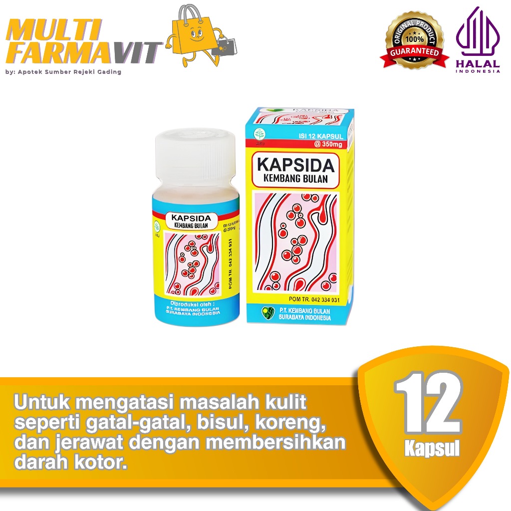 Jual Kapsida Kembang Bulan - Botol 12 Kapsul | Shopee Indonesia
