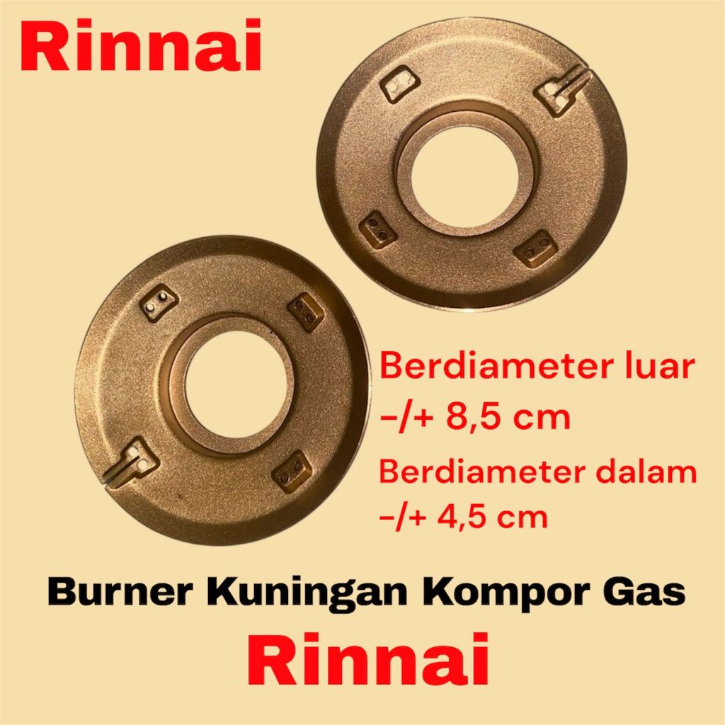 Jual BURNER RINNAI BESAR TEBAL ALLOY BURNER RINNAI KUNINGAN RING API ...