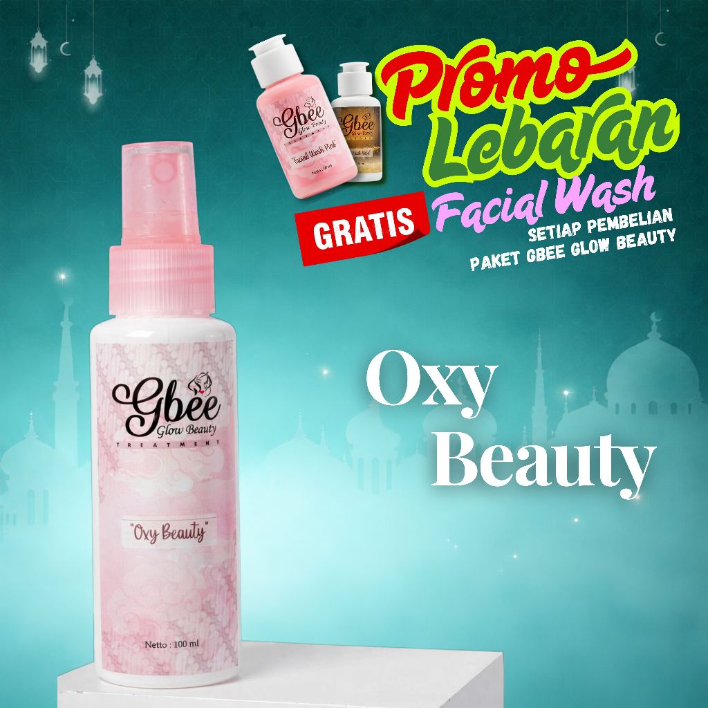 Jual Gbee Glow Oxy Beauty Face Mist BPOM 100ml | Spray Wajah ...
