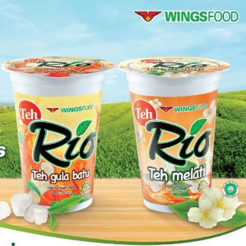 Jual Teh Rio Gula Batu | Teh Melati | Teh Madu Kemasan Gelas 1 dus isi ...