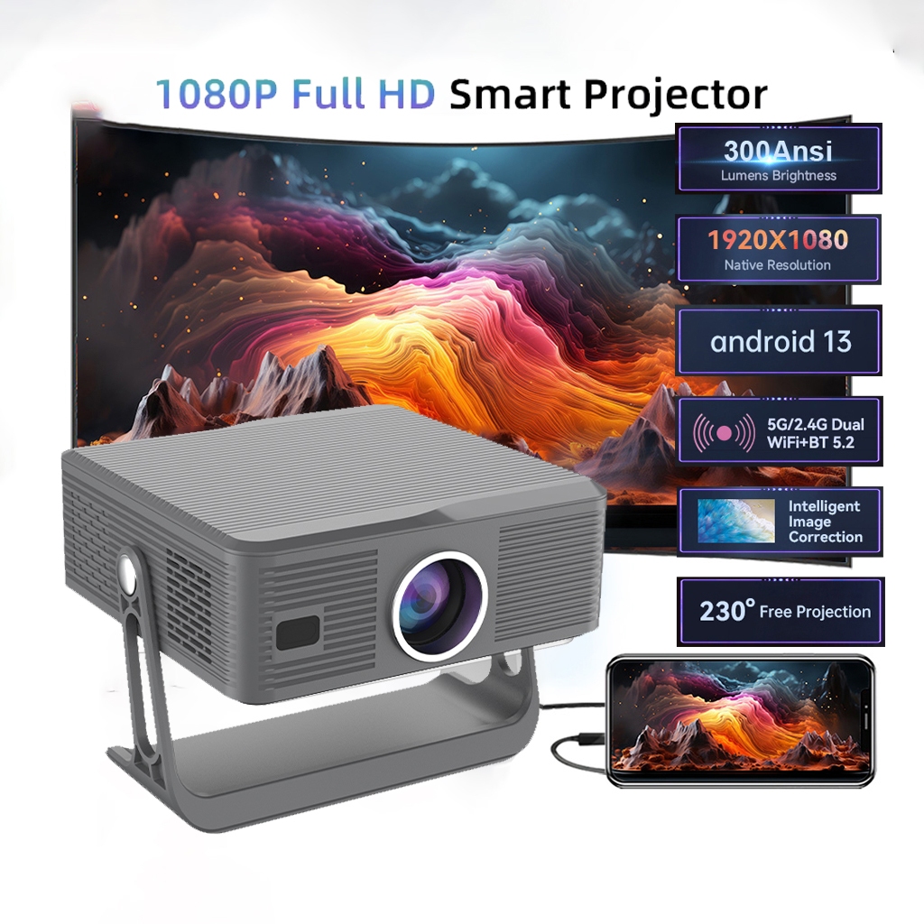 Jual T7 Smart Proyektor Android 4K Full HD Android 13.0 Infocus ...