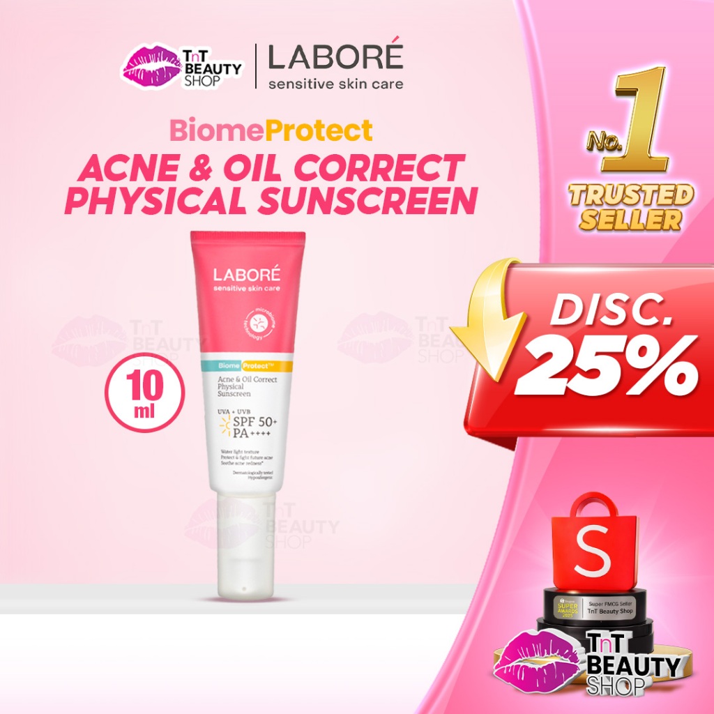 Jual Labore Acne & Oil Correct Physical Sunscreen SPF50+ PA++++ Acne ...