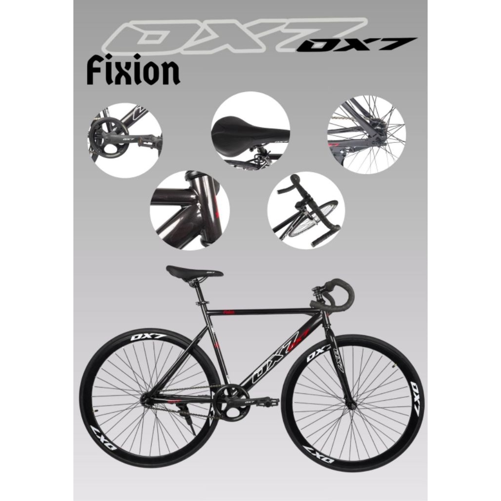 Jual Sepeda Fixie Ox7 700c New 2026 Fixed Gear Torpedo Terbaru | Shopee ...