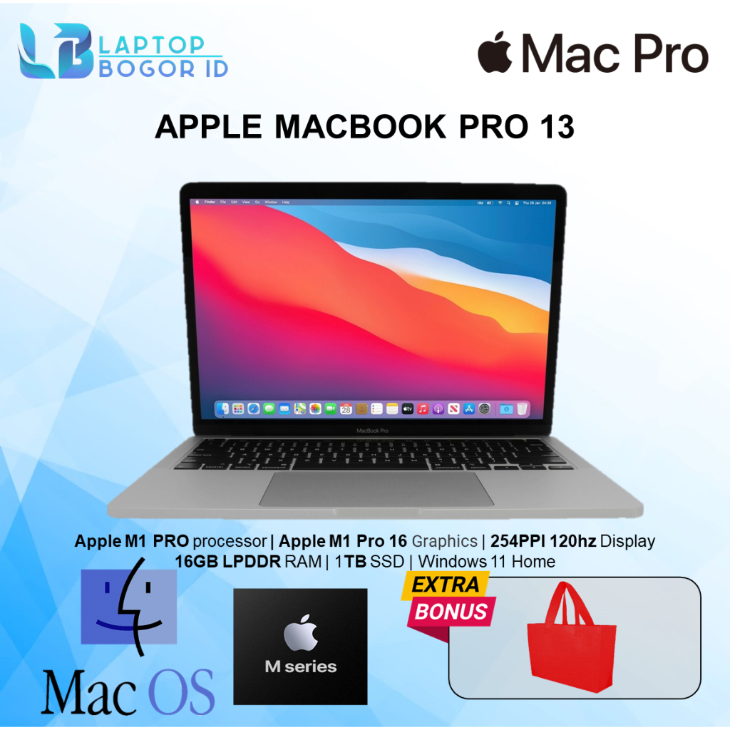 Jual Promo Apple Macbook Pro M1 Chip Touchbar Ram 16GB 512GB SSD SILVER ...