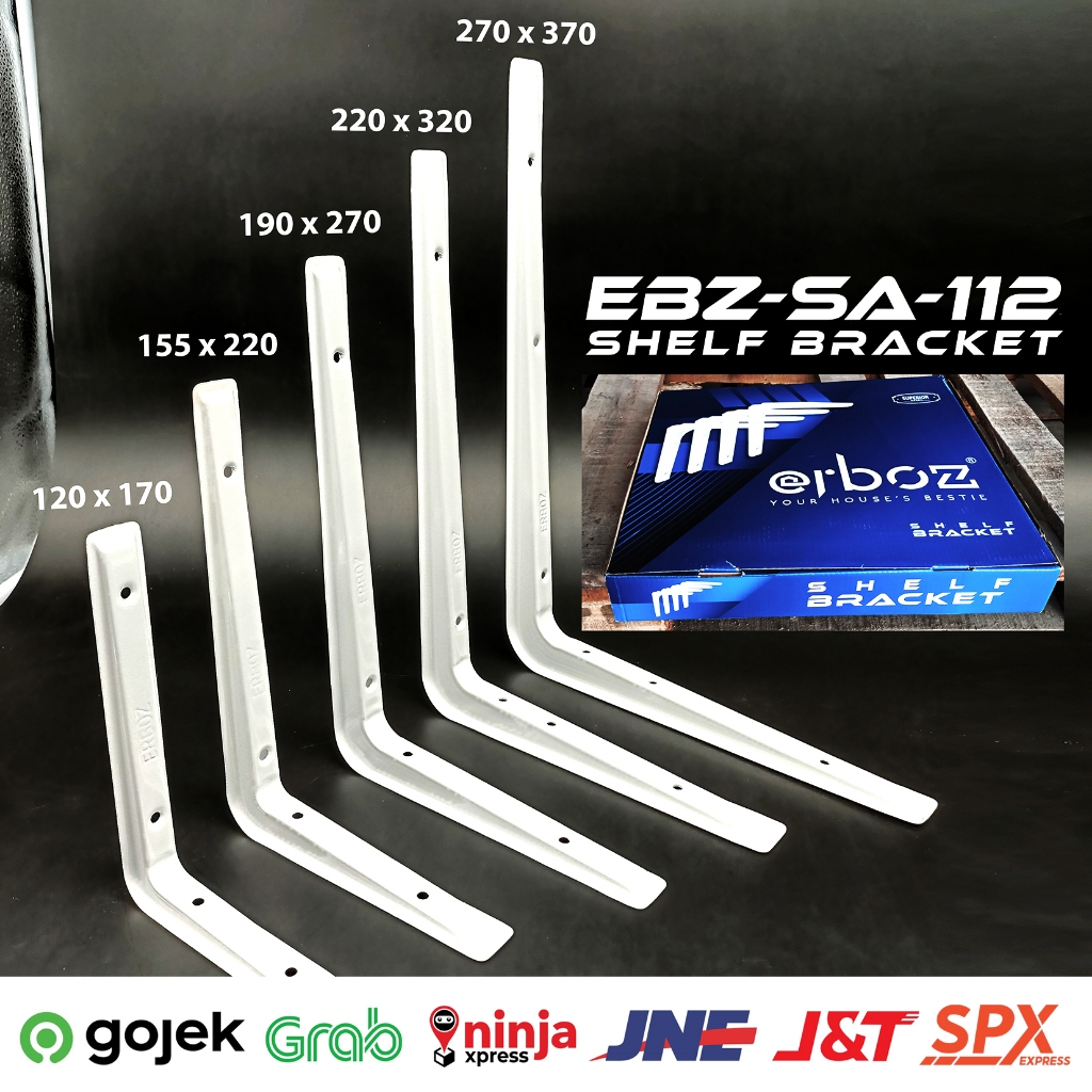 Jual Siku Rak Besi Tebal Terbaik (PER PCS) | Warna Putih | Shopee Indonesia