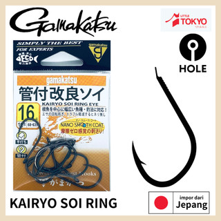 Mata Kail Pancing Besar Gamakatsu KAIRYO SOI RING EYE Original Japan