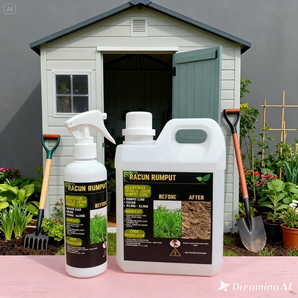 Jual RACUN RUMPUT PAKET 1 LITER + 250 ML OBAT PEMBASMI RUMPUT LIAR ...