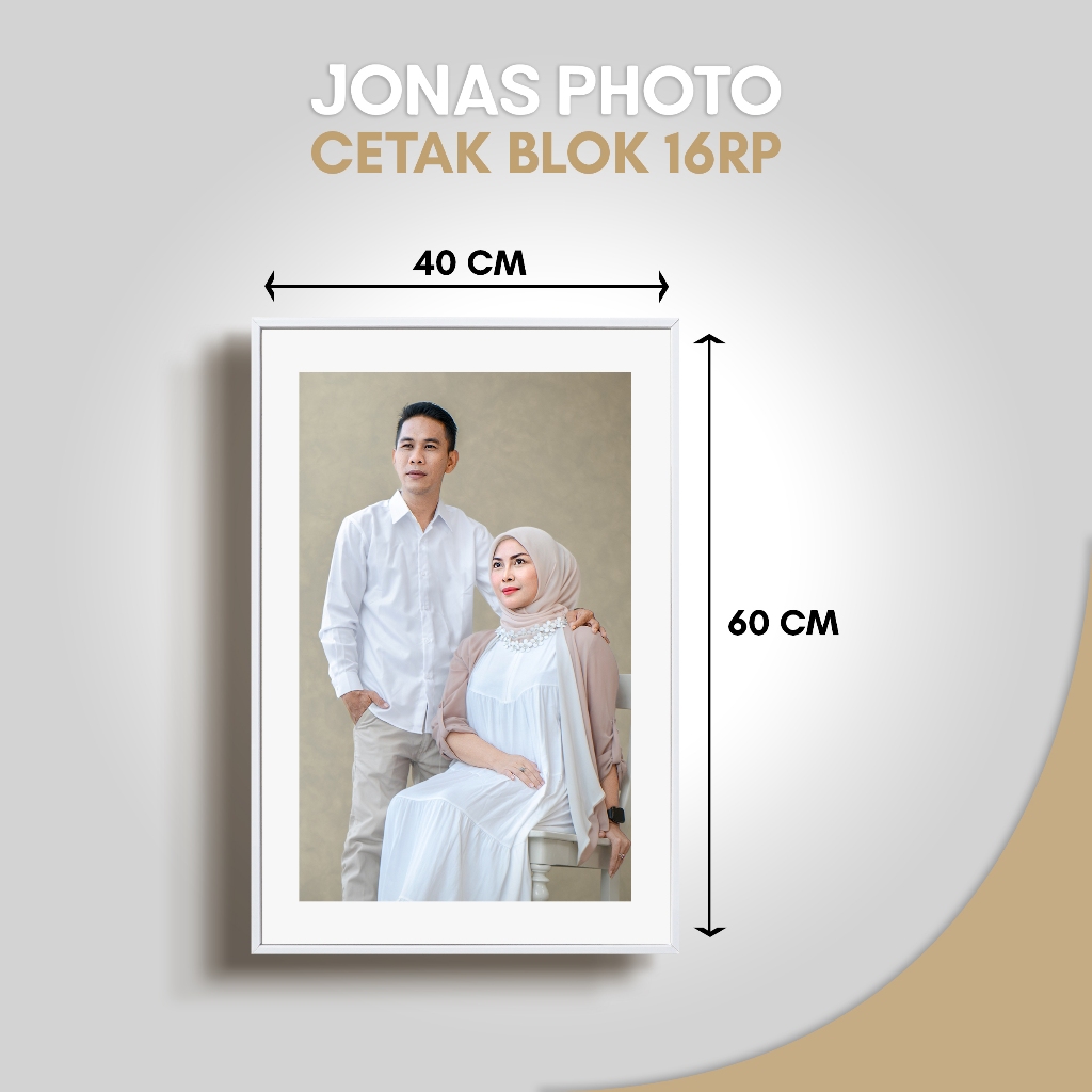 Jual Paket Cetak Foto/Photo + Bingkai/Frame Blok 16RP Premium hasil ...