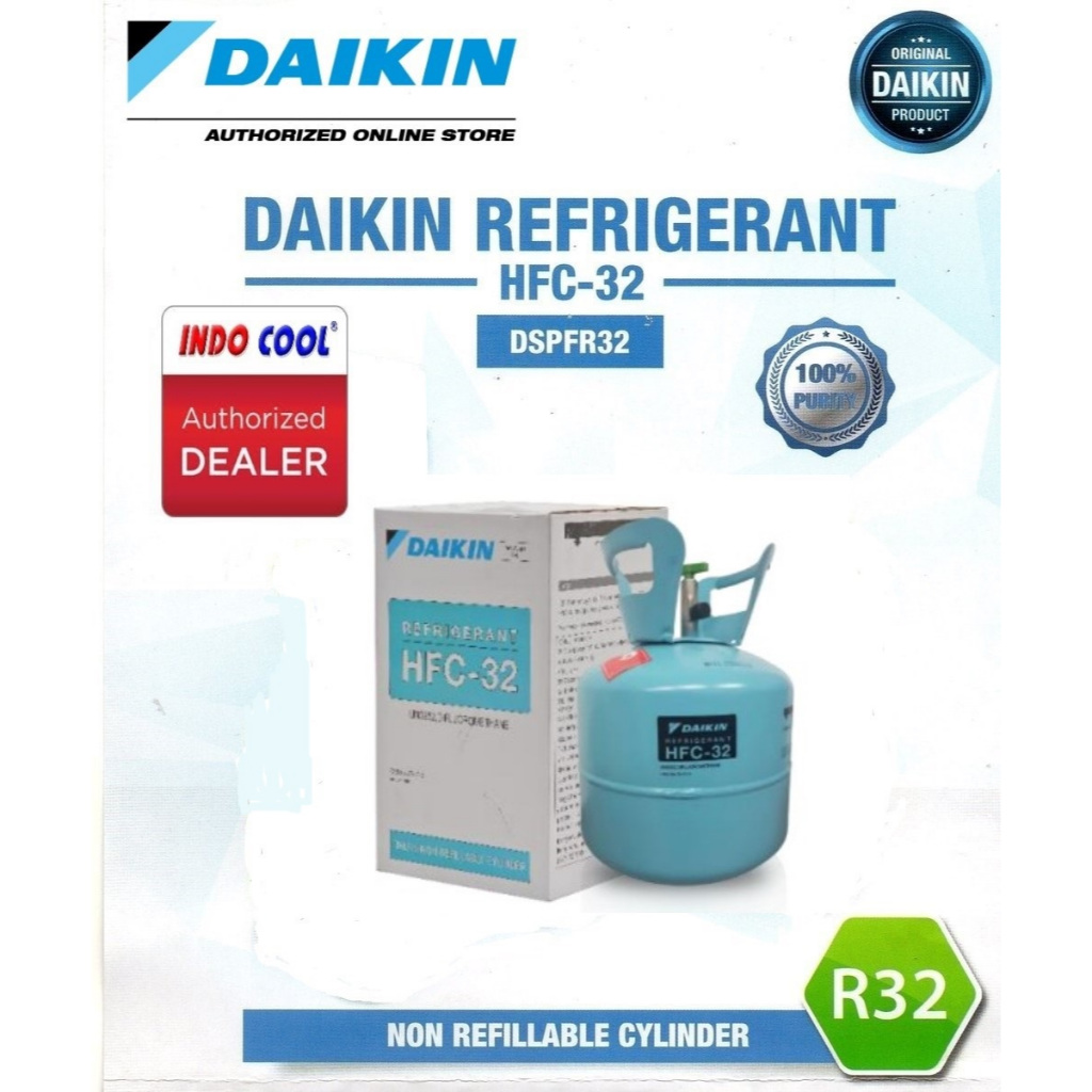 Jual DAIKIN REFRIGERANT R32 / R-32 HFC-32 DAIKIN (3Kg) | Shopee Indonesia