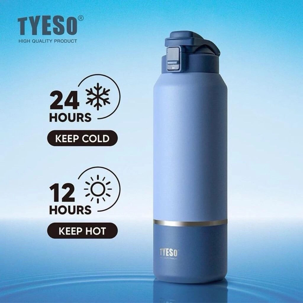 Jual FLASH SALE TYESO Two Tone Flask Bottle Thermos Tumbler Botol Air ...
