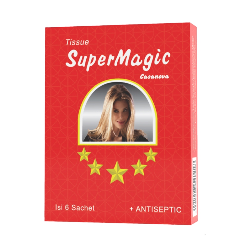 Jual Tissue Super Magic Man Casanova - 6 Sachet (Tisu Super Magic Man ...