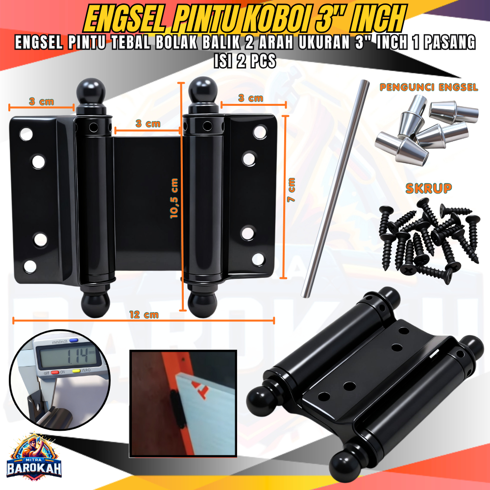 Jual Engsel Pintu 2 Arah Koboi Ukuran 3