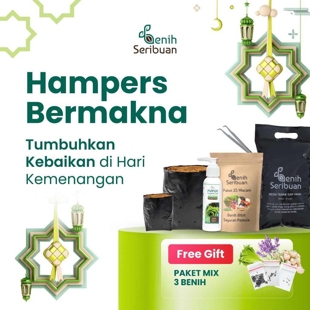 Benih Seribuan - Hampers Greenbox Magic - Paket Berkebun Mudah, Sehat, dan Hemat