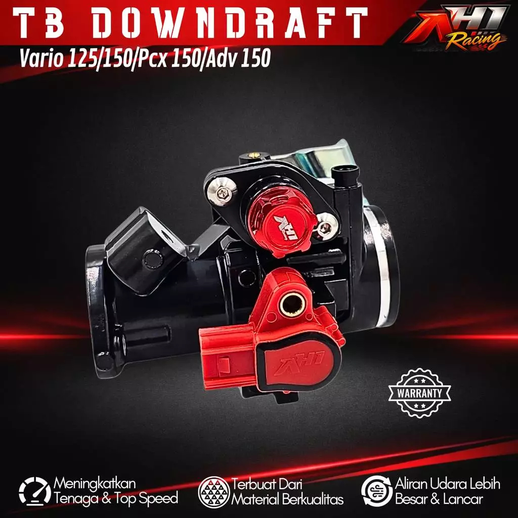 Jual Throttle Body Tb Set Downdraft Vario 125 150 AH1 Racing - Intake ...
