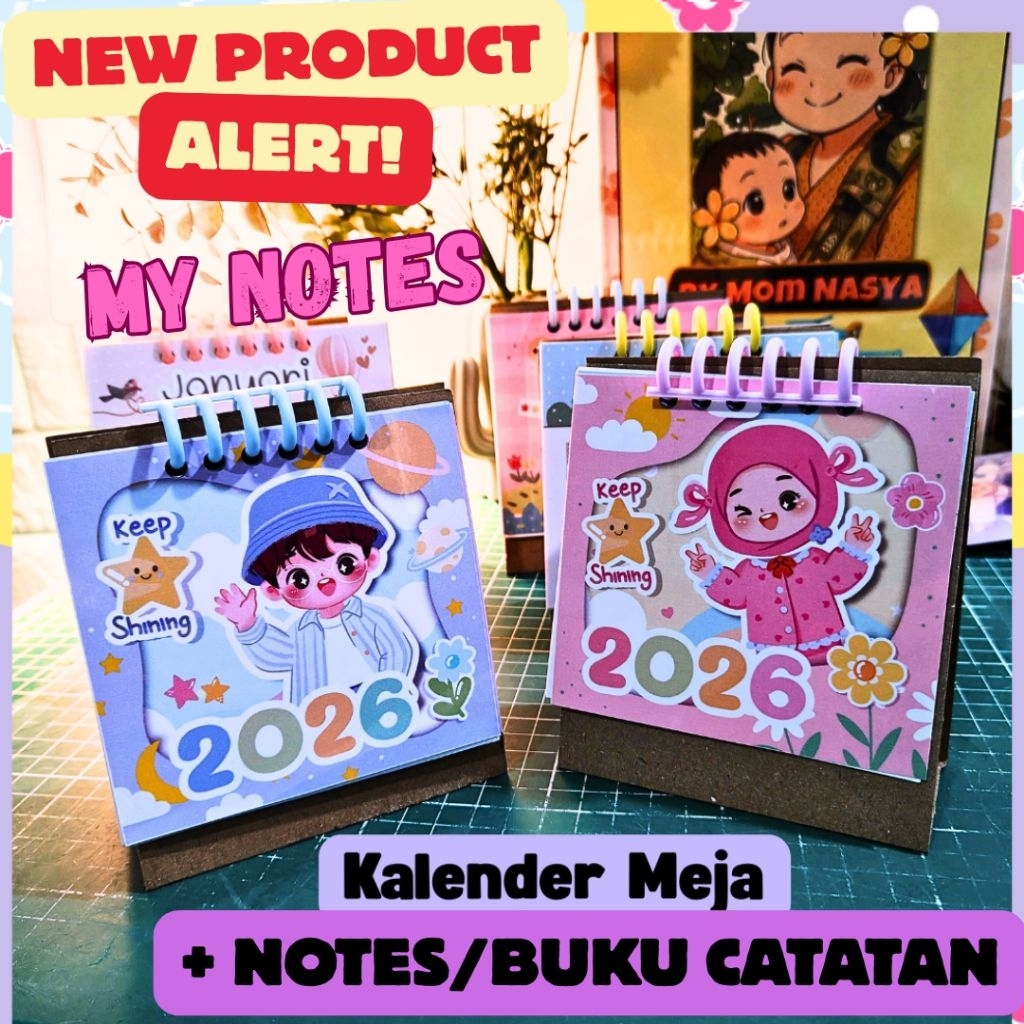 Jual MULTIFUNGSI NOTES +Kalender 2026 Mini / NOTEBOOK MINI + Calendar ...
