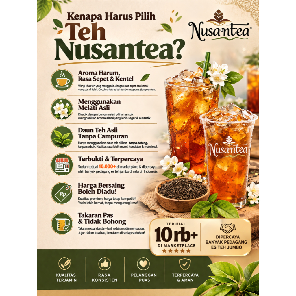 Jual Teh Racik Khas Solo Nusantea (1KG) teh racikan teh angkringan teh ...