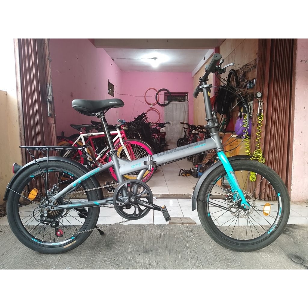 Jual Sepeda Lipat Odessy UK 20 Inch Speed 7 Siap Pakai | Shopee Indonesia