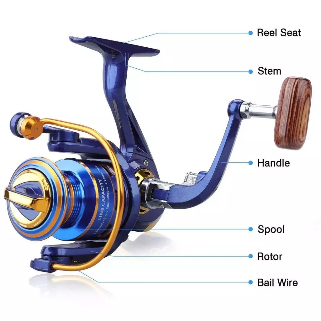 Jual Caldari Reel Pancing Series BF1000-7000 Gear Ratio 5.2:1 & 8 Ball ...