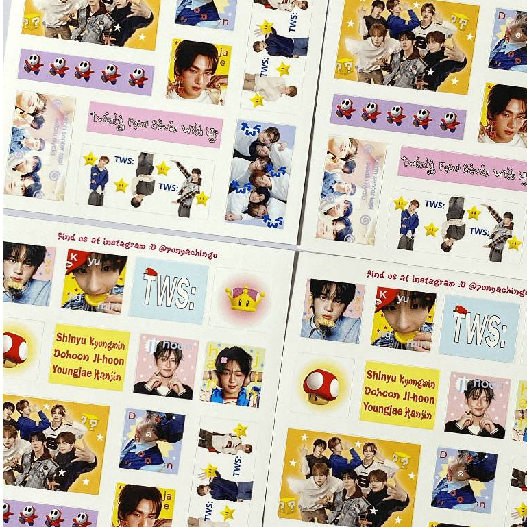 Jual TWS - Mario STICKER SHEET KPOP | DECO STICKER | Shopee Indonesia