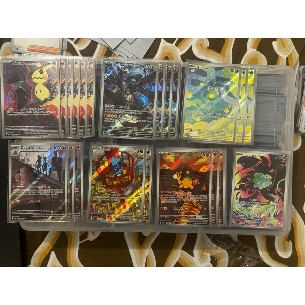 Jual Mimikyu Tim Roket AR - Zekrom N AR - Budew AR- Dugtrio Tim Roket ...