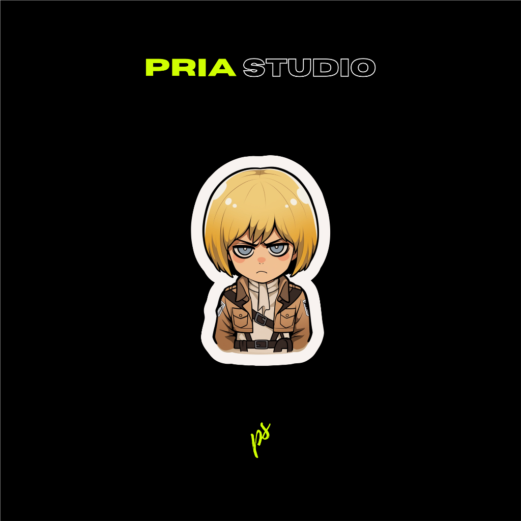 Jual Stiker | Stiker karakter | AOT | Sticker anime | armin arlert ...