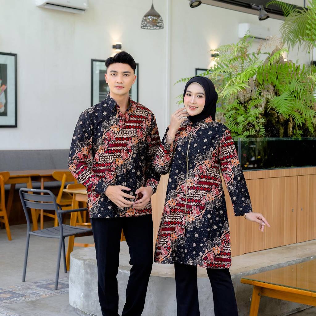 Jual Benang Raja Batik Couple Katun Primis Bunga Rantai | Shopee Indonesia