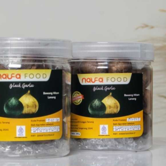 Jual Black Garlic Naufa Food - Bawang hitam tunggal / lanang 250g ...